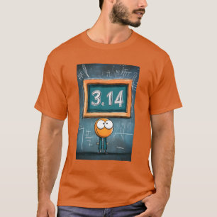 Chalk It Up to Pi: 3.14 Geek Mode geactiveerd T-shirt