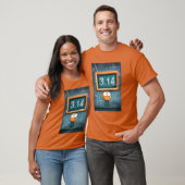 Chalk It Up to Pi: 3.14 Geek Mode geactiveerd T-shirt (Unisex)