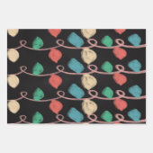 Chalk Kerstmis Dog Festive Holiday Inpakpapier Vel (Voorkant 3)