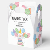 Chalk Labradoodle Verjaardag Bedankt Favor Box Bedankdoosjes (Geopend)