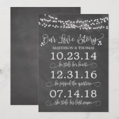 Chalk licht ons liefdesverhaal over het huwelijk (Voorkant / Achterkant)