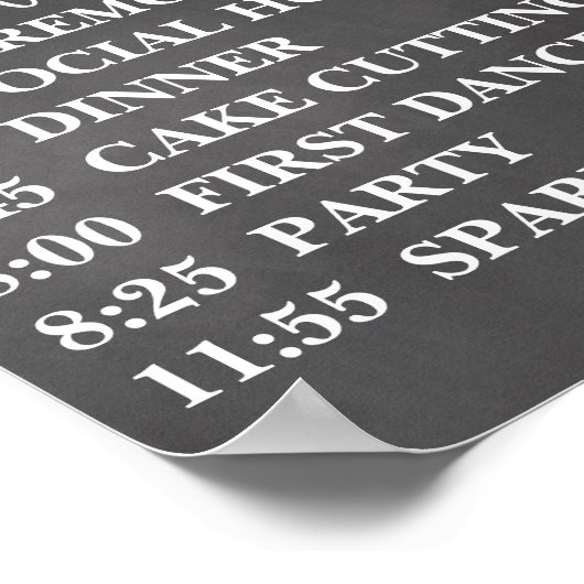 Chalk Lights Orde der Gebeurtenissen Poster (Hoek)