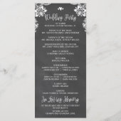 Chalk Lights Wedding Ceremony Programma Programmakaart (Achterkant)