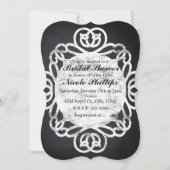 Chalk  Lijst Bridal Shower Invitations Kaart (Voorkant)