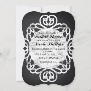 Chalk  Lijst Bridal Shower Invitations Kaart