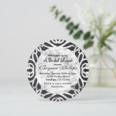 Chalk  Lijst Elegant Bridal Kaart (Staand voorkant)