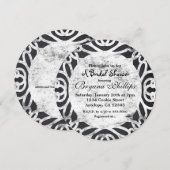 Chalk  Lijst Elegant Bridal Kaart (Voorkant / Achterkant)