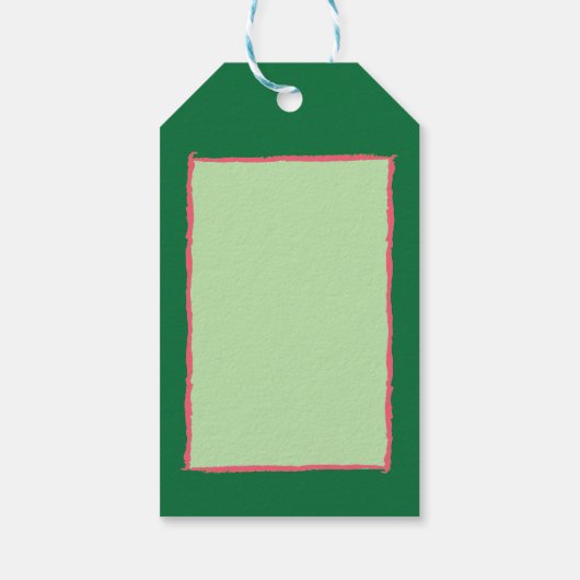 Chalk Mistletoe Pattern Cadeaulabel (Achterkant)
