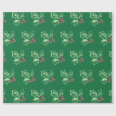 Chalk Mistletoe Pattern Cadeaupapier (Vlak)