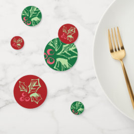 Chalk Mistletoe Pattern Confetti