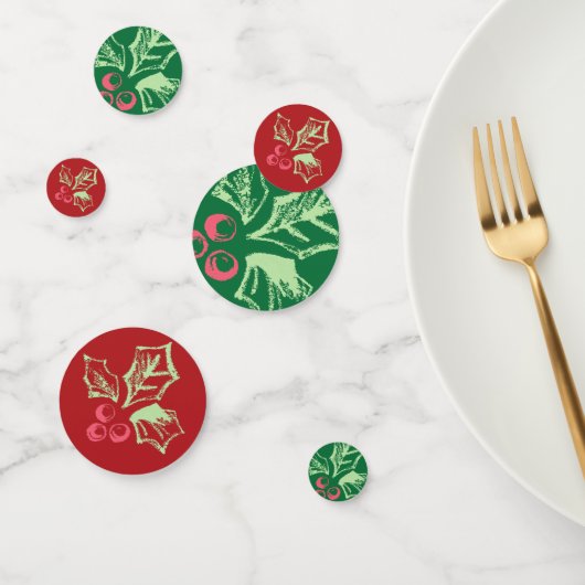 Chalk Mistletoe Pattern Confetti (Groep)