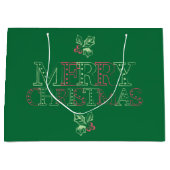 Chalk Mistletoe Pattern Groot Cadeauzakje (Voorkant)