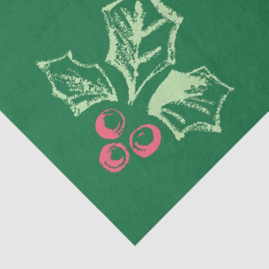 Chalk Mistletoe Pattern Tissuepapier (Detail)