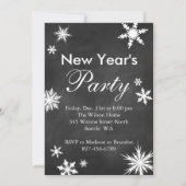 Chalk Nieuwjaar: Tijd om Champagne te Drinken Uitn Kaart (Achterkant)