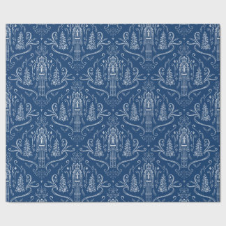 Chalk nutcracker doodle Christmas Cadeaupapier