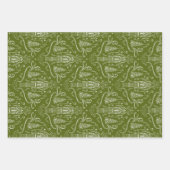 Chalk nutcracker doodle Christmas Inpakpapier Vel (Voorkant 2)