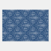 Chalk nutcracker doodle Christmas Inpakpapier Vel (Voorkant)