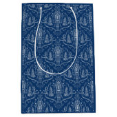 Chalk nutcracker doodle Christmas Medium Cadeauzakje (Voorkant)