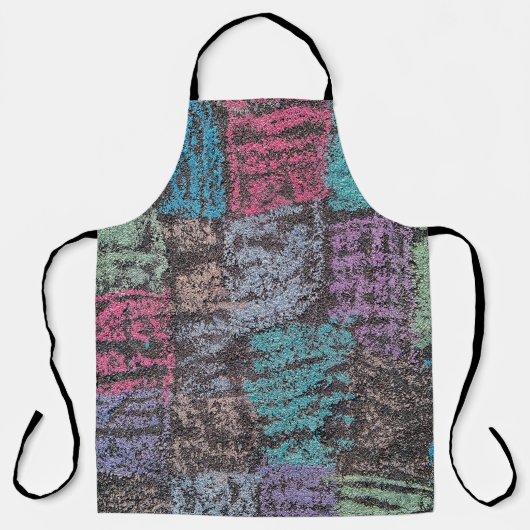 Chalk op de stoep schort (Voorkant)