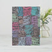 Chalk op de zijkant van de strook in geel wit paar kaart (Staand voorkant)