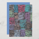 Chalk op de zijkant van de strook in geel wit paar kaart (Voorkant / Achterkant)