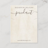 Chalk Paint Ketting Hanger Display Visitekaartje (Voorkant)