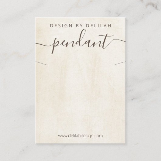 Chalk Paint Ketting Hanger Display Visitekaartje (Voorkant)