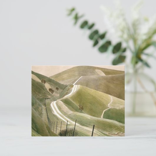 Chalk Paths van Eric Ravilious Briefkaart (Staand voorkant)