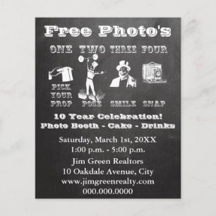 Chalk Photo Booth Prop Sign Flyer
