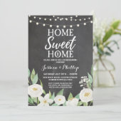 Chalk Rustic New Home Invite Kaart (Staand voorkant)