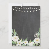 Chalk Rustic New Home Invite Kaart (Achterkant)