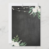 Chalk Rustic New Home Invite Kaart (Achterkant)