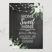 Chalk Rustic New Home Invite Kaart (Voorkant / Achterkant)
