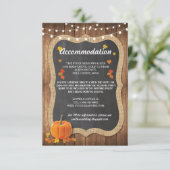 Chalk Rustieke Accommodatie Pompoen Kaarten bruilo (Staand voorkant)