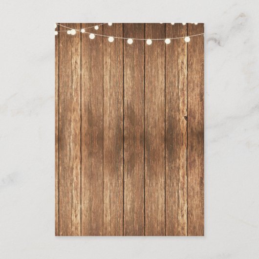 Chalk Rustieke Accommodatie Pompoen Kaarten bruilo (Achterkant)