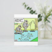 Chalk schetst funny Police Giften & Collectibles Briefkaart (Staand voorkant)