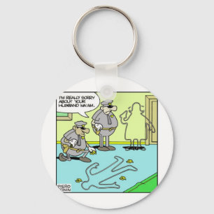 Chalk schetst funny Police Giften & Collectibles Sleutelhanger
