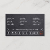 Chalk Scissor hipster Barber shop loyaliteit Visitekaartje (Voorkant)