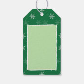 Chalk Snowflake Pattern Cadeaulabel (Achterkant)