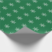 Chalk Snowflake Pattern Cadeaupapier (Hoek)
