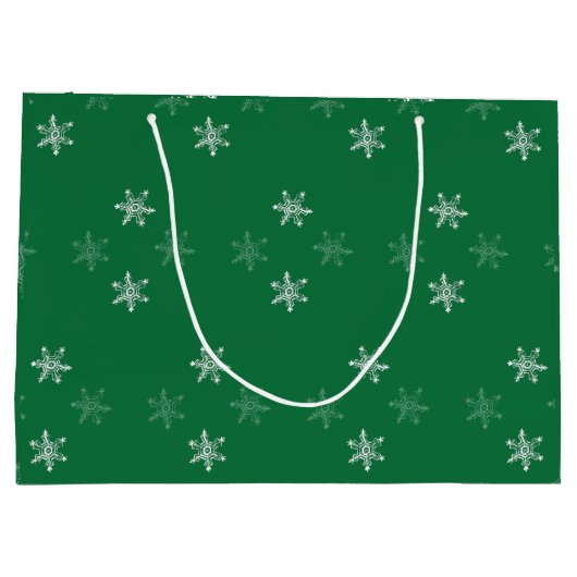 Chalk Snowflake Pattern Groot Cadeauzakje (Achterkant)