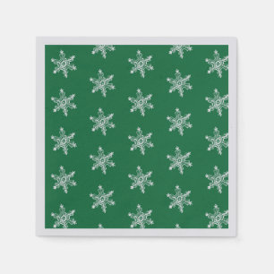Chalk Snowflake Pattern Napkins Servet