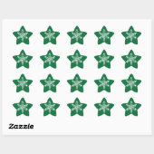 Chalk Snowflake Pattern Ster Sticker (Vel)