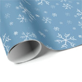 Chalk Snowflake Wrapping Paper Cadeaupapier (Rol Hoek)