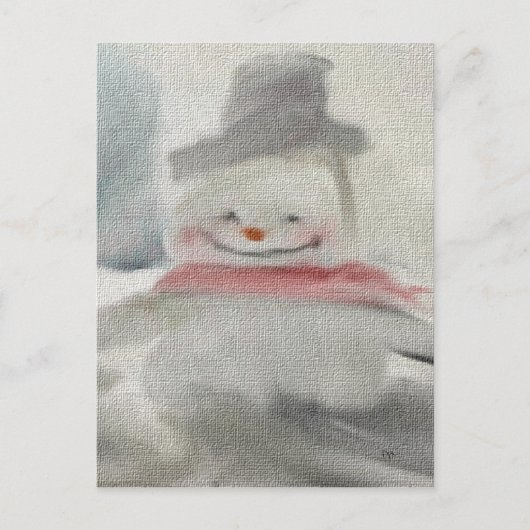 Chalk Snowman Briefkaarten (Voorkant)