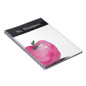 Chalk Specialized Waterverf Apple Teacher Name Notitieboek (Rechterzijde)