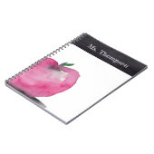 Chalk Specialized Waterverf Apple Teacher Name Notitieboek (Linkerzijde)
