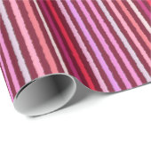 Chalk Stripes - Bourgogne, Violet, Roze Cadeaupapier (Rol Hoek)