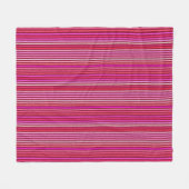 Chalk Stripes - Bourgogne, Violet, Roze Fleece Deken (Voorkant (Horizontaal))