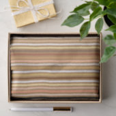 Chalk Stripes - Camel Tan and Gold Tissuepapier (Geschenk)